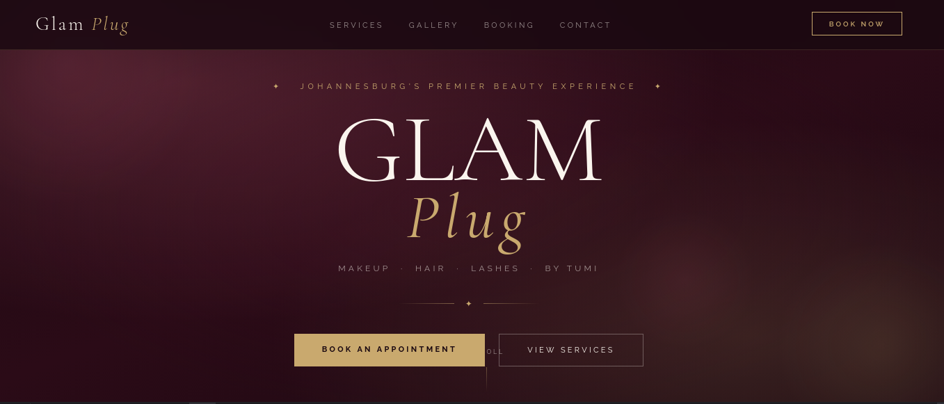 Glamplug Website